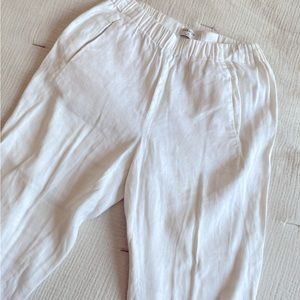 Linen Aritzia Babaton Tapered Pants